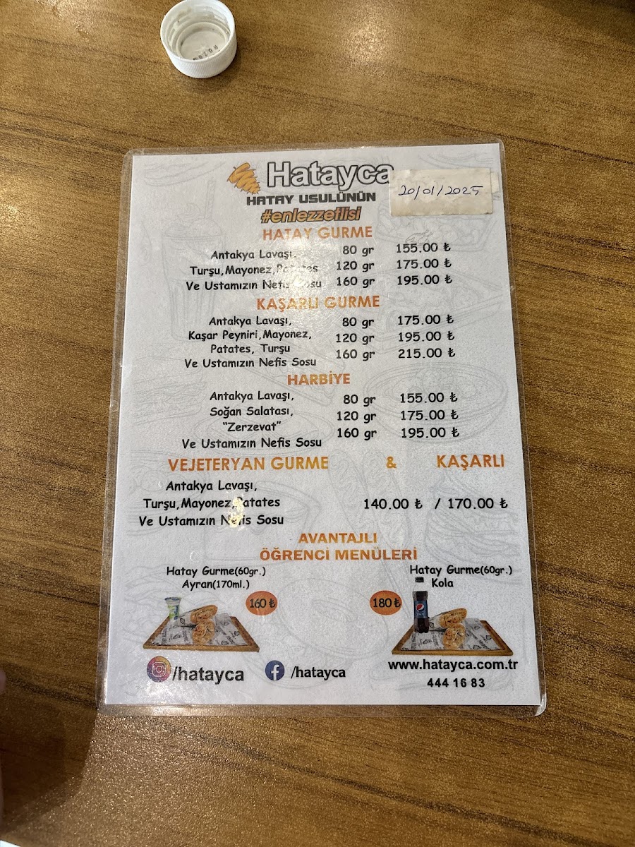 Menu - Hatayca photo 2