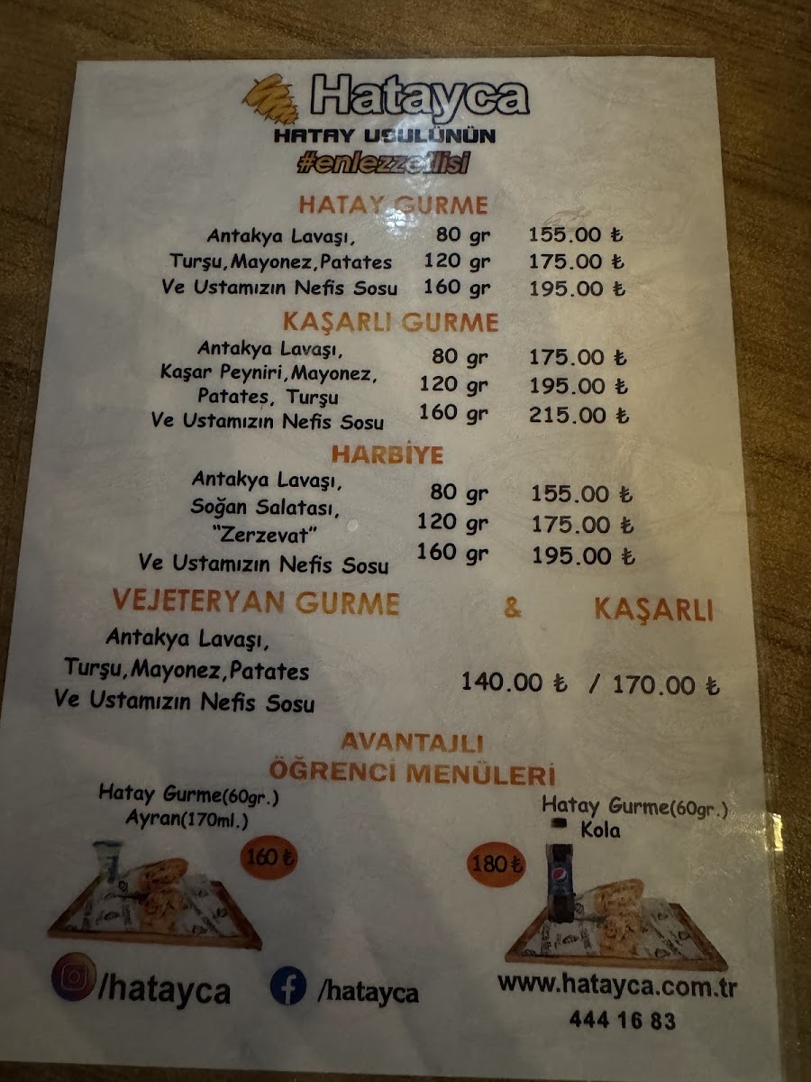 Menu - Hatayca photo 3